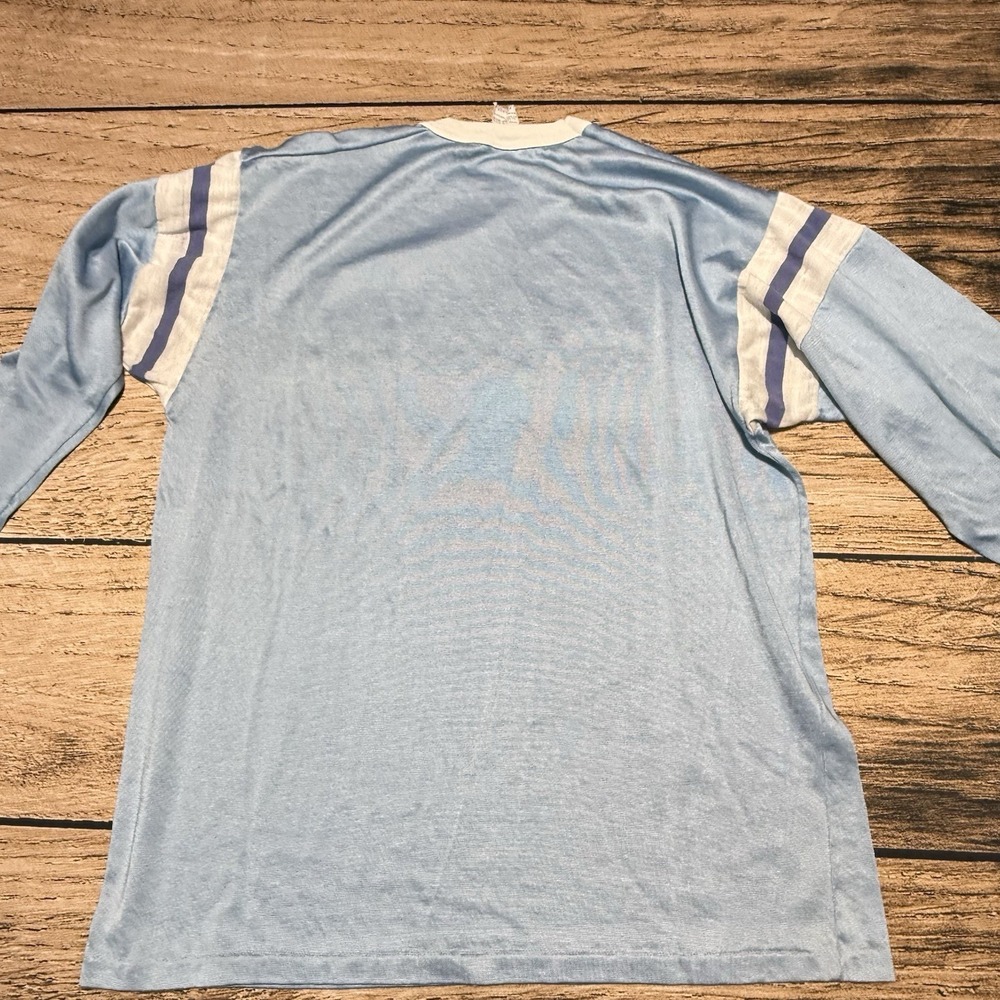 Velva Sheen Columbia University Shirt Jersey XL Blue Ivy League 70s 80s VTG - Picture 3 of 5